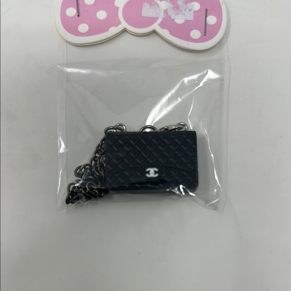 New labubu black handbag